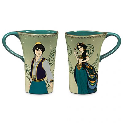 Art of Jasmine' Aladdin and Jasmine coffee mug set from our Mugs & Cups  collection, Disney collectibles and memorabilia