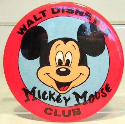 Walt Disney's Mickey Mouse Club button from our Buttons collection ...