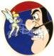 Tinker Bell fighting with Captain Hook pin - 0