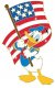 Donald Duck with American flag Veteran's Day series pin from our Pins ...